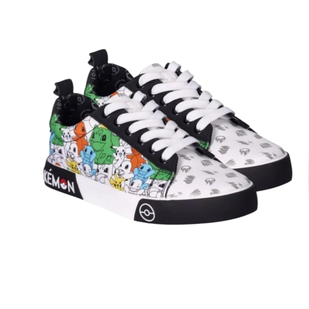 Pokemon Ground Up Men's  Lace-Up Sneakers Shoes